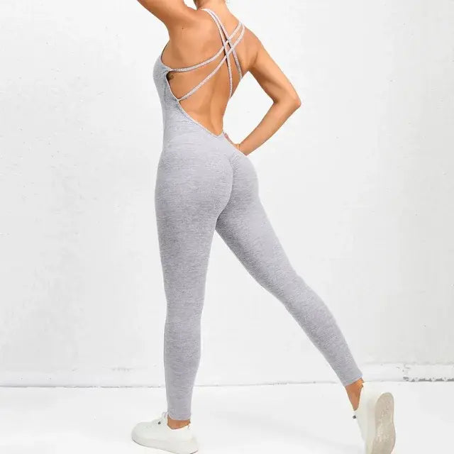 Athleti  V-Back Cross Jumpsuit