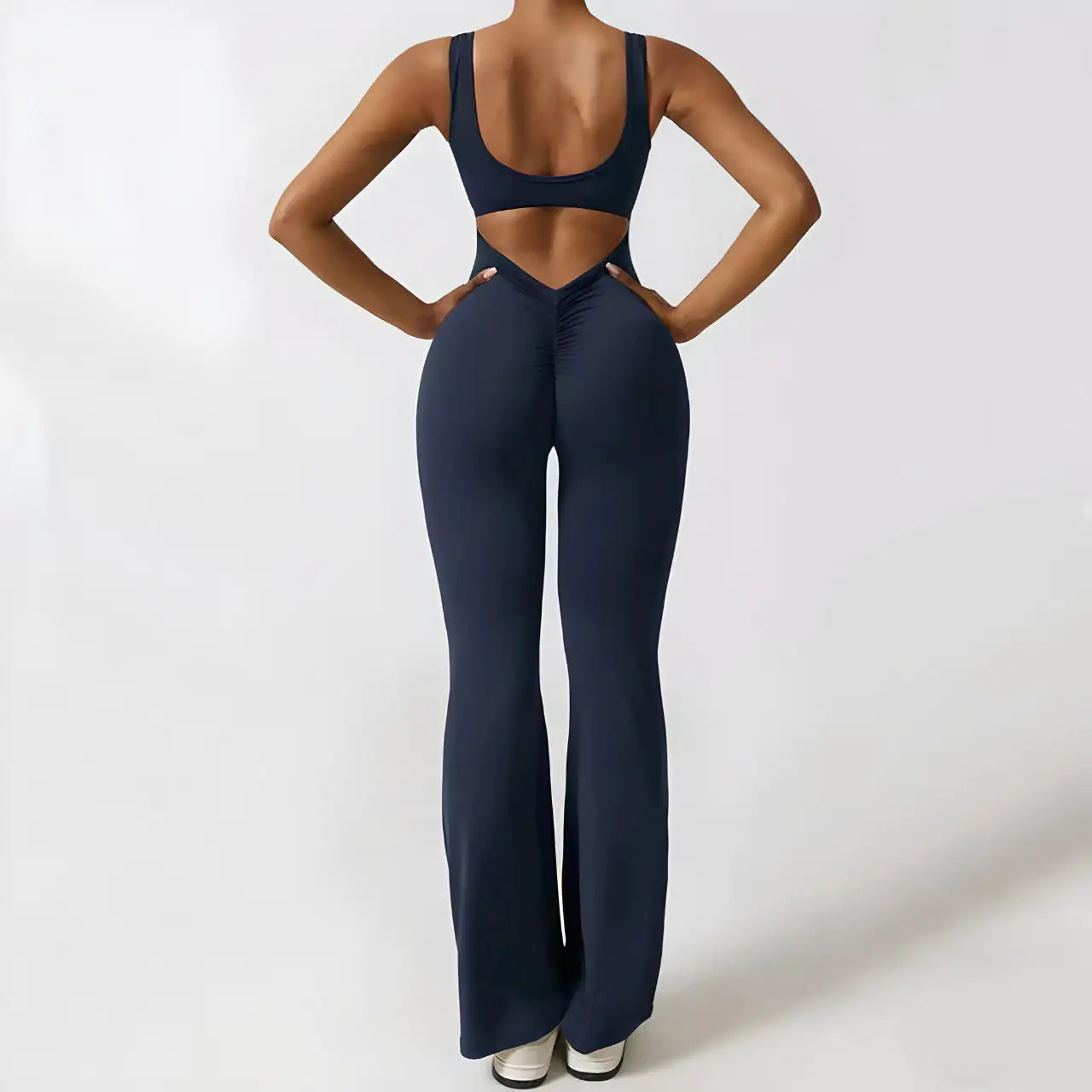 Athleti V-Back Flared Jumpsuit